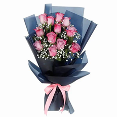 12-Pink-Roses-Bouquet