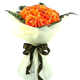 15-Orange-Roses-Bouquet