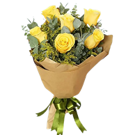 6-Yellow-Roses-Bouquet