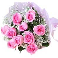 9-Pink-Roses- Bouquet