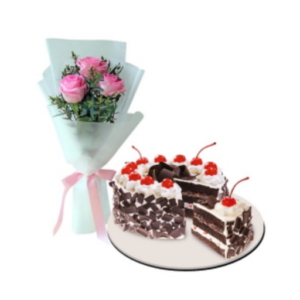 Roses-with-Black-Forest-Cake